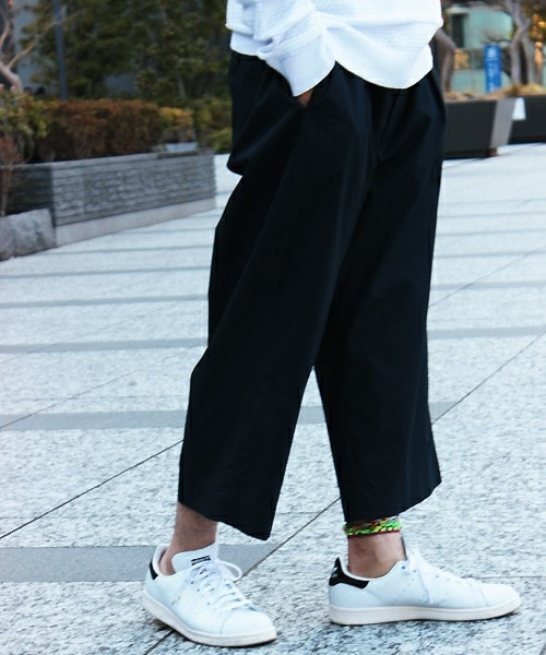 UNION STATION（ユニオンステーション）の「ワンタックガウチョパンツ（スラックス・メンズ・カーキ/ネイビー・SMALL/MEDIUM/LARGE/LL）」の9枚目の写真