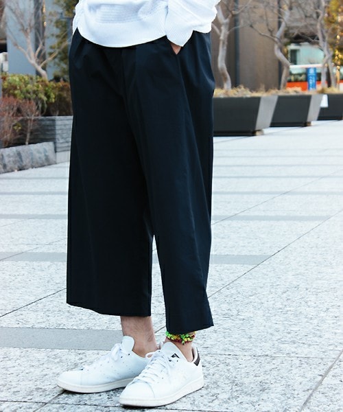 UNION STATION（ユニオンステーション）の「ワンタックガウチョパンツ（スラックス・メンズ・カーキ/ネイビー・SMALL/MEDIUM/LARGE/LL）」の7枚目の写真
