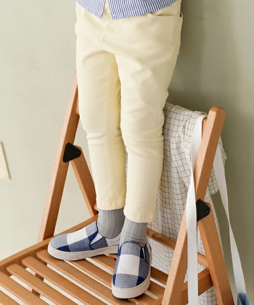 I LOVE J（アイラブジェイ）の「ラブリズイージーフィットパンツ（その他パンツ・キッズ・グレー/ネイビー/ライトイエロー/ピンク・100cm~150cm）」の4枚目の写真