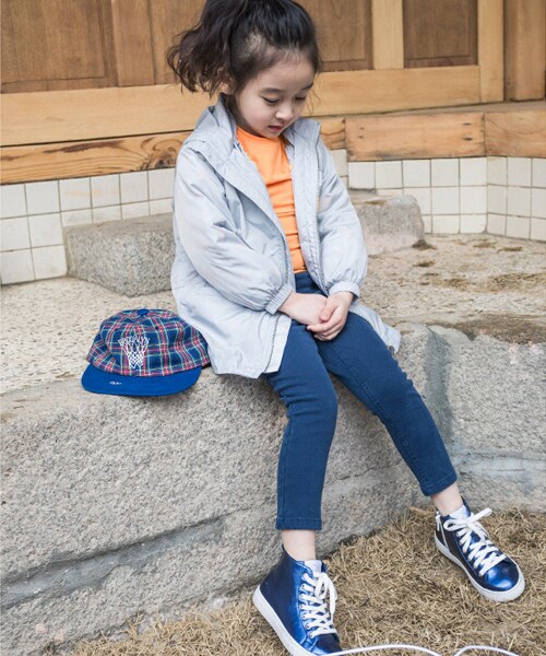 I LOVE J（アイラブジェイ）の「ラブリズイージーフィットパンツ（その他パンツ・キッズ・グレー/ネイビー/ライトイエロー/ピンク・100cm~150cm）」の7枚目の写真