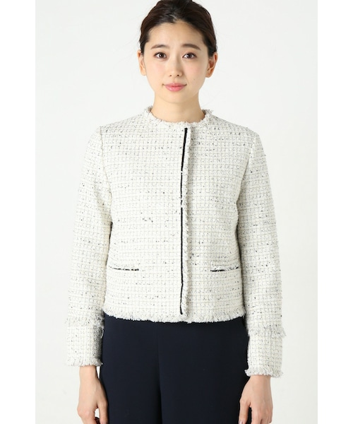 IENA（イエナ）の「OCCA MIXツイード ノーカラージャケット（）」 - WEAR