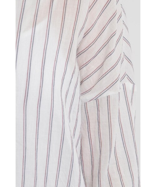 LOSICARIE(ロシカリエ)の「ストライプシャツ(トップス・レディース・柄物オフホワイト/柄物ネイビー・M)」の7枚目の写真