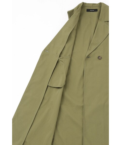 JOURNAL STANDARD（ジャーナルスタンダード）の「シルケットバックサテン ロングジレ（ジャケット/アウター・ベージュ/カーキ・フリー）」の14枚目の写真