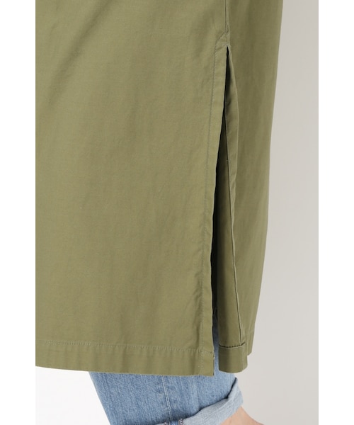 JOURNAL STANDARD（ジャーナルスタンダード）の「シルケットバックサテン ロングジレ（ジャケット/アウター・ベージュ/カーキ・フリー）」の12枚目の写真