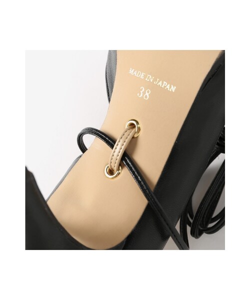 La TOTALITE（ラトータリテ）の「7cmレースUP2WAYパンプス（シューズ・ブラック/ベージュ・35.5/36/36.5/37/37.5/38）」の9枚目の写真