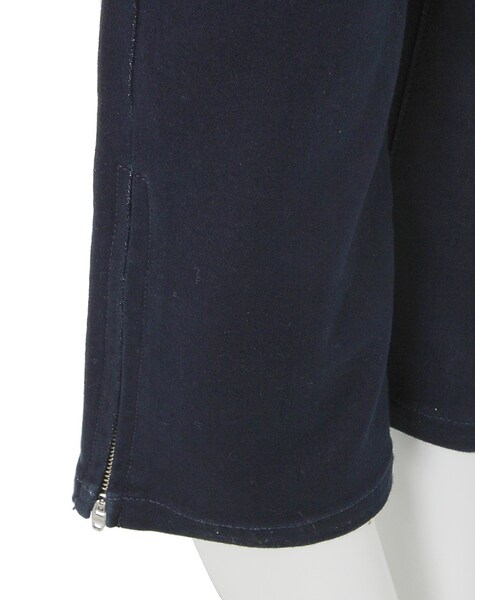 MURUA(ムルーア)の「【CASUAL】サイドZIPスリムブーツカット(パンツ・レディース・ブラック/インディゴ・1/2)」の8枚目の写真