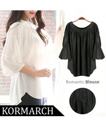 KORMARCH | フェミニンかつ涼しげに仕上げたトップス(シャツ/ブラウス)