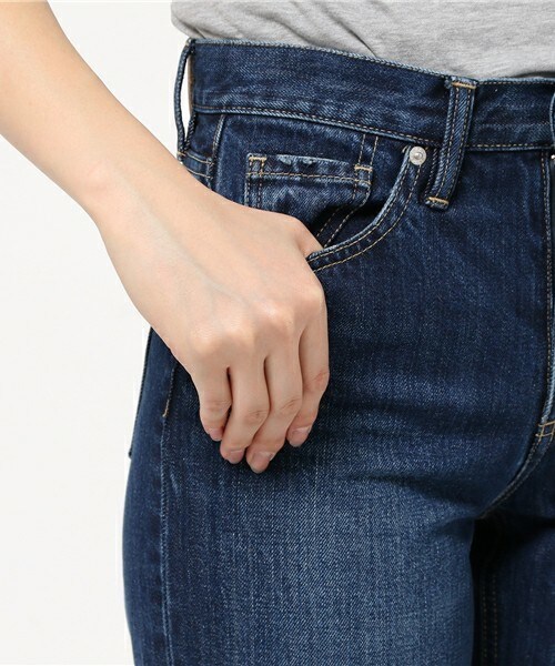 CLANE（クラネ）の「CLANE インディゴデニムパンツ（デニムパンツ・レディース・ダークブルー・25/26）」の8枚目の写真