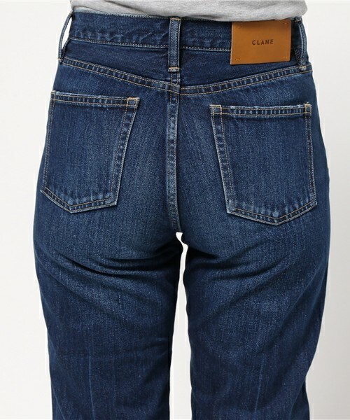 CLANE（クラネ）の「CLANE インディゴデニムパンツ（デニムパンツ・レディース・ダークブルー・25/26）」の7枚目の写真