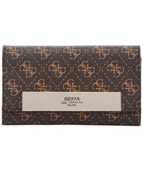 Guess(ゲス)の「GUESS Isla Slim Clutch Wallet(財布・レディース・Blue/Brown・One Size)」の3枚目の写真