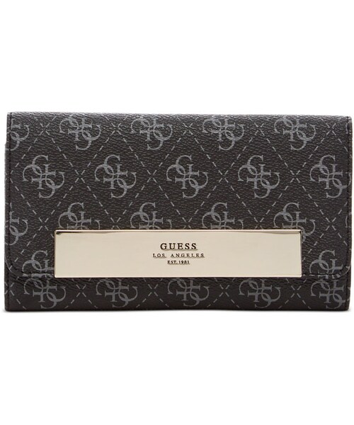Guess(ゲス)の「GUESS Isla Slim Clutch Wallet(財布・レディース・Blue/Brown・One Size)」の2枚目の写真