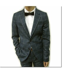 Cuirs | セットアップウインドウペンスリムテーラードジャケット(カバーオール)