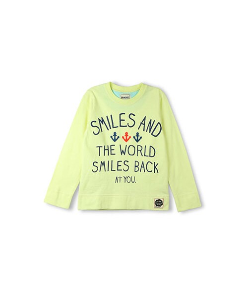 BRANSHES(ブランシェス)の「アンカーモチーフ長袖Tシャツ(Tシャツ/カットソー・キッズ・オフホワイト/クリーム・80~150)」の2枚目の写真