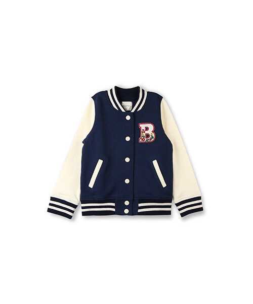 BRANSHES(ブランシェス)の「スタジャン(スタジャン・キッズ・ネイビーブルー/ピンク・80~150)」の2枚目の写真