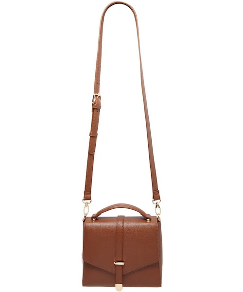 FOREVER 21（フォーエバー トゥエンティーワン）の「FOREVER 21 faux leather crossbody satchel（ショルダーバッグ・レディース・Black/Brown・ONE SIZE）」の13枚目の写真