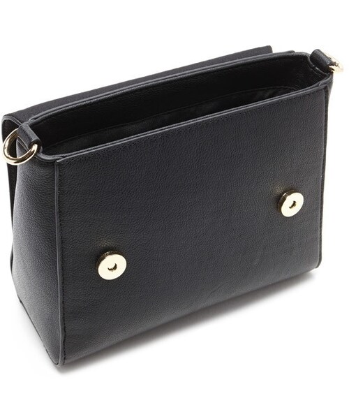 FOREVER 21（フォーエバー トゥエンティーワン）の「FOREVER 21 faux leather crossbody satchel（ショルダーバッグ・レディース・Black/Brown・ONE SIZE）」の4枚目の写真