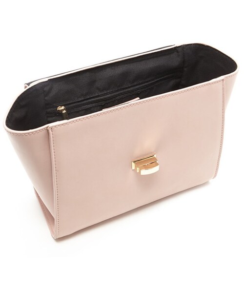 FOREVER 21（フォーエバー トゥエンティーワン）の「FOREVER 21 faux leather satchel（ショルダーバッグ・レディース・Black/Pink・ONE SIZE）」の3枚目の写真