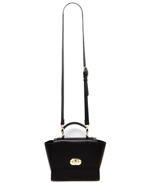 FOREVER 21（フォーエバー トゥエンティーワン）の「FOREVER 21 faux leather satchel（ショルダーバッグ・レディース・Black/Pink・ONE SIZE）」の5枚目の写真