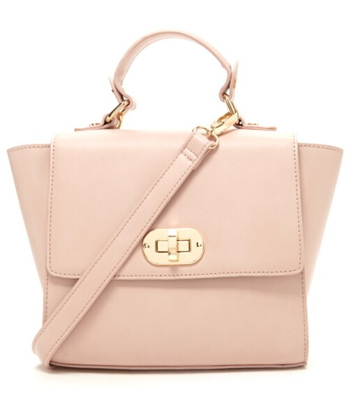 FOREVER 21（フォーエバー トゥエンティーワン）の「FOREVER 21 faux leather satchel（ショルダーバッグ・レディース・Black/Pink・ONE SIZE）」の14枚目の写真