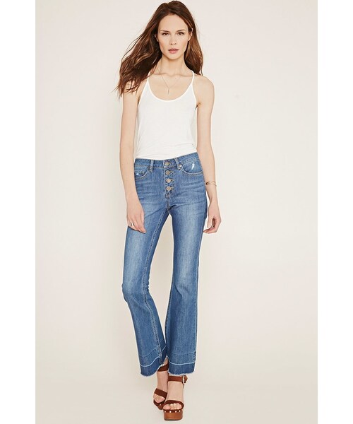 FOREVER 21（フォーエバー トゥエンティーワン）の「FOREVER 21 contemporary flared jeans（デニムパンツ・レディース・Blue・24/25/26/27/28/29/30）」の3枚目の写真