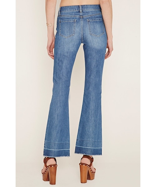 FOREVER 21（フォーエバー トゥエンティーワン）の「FOREVER 21 contemporary flared jeans（デニムパンツ・レディース・Blue・24/25/26/27/28/29/30）」の5枚目の写真