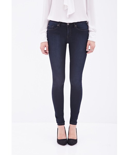 FOREVER 21(フォーエバー トゥエンティーワン)の「FOREVER 21 contemporary low-rise skinny jeans(デニムパンツ・レディース・Blue・26)」の5枚目の写真