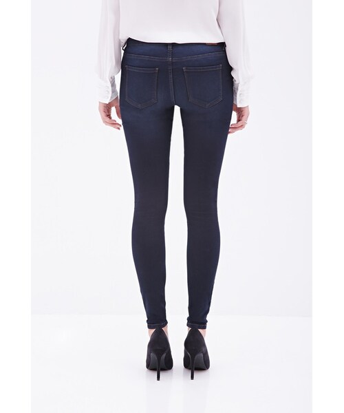 FOREVER 21(フォーエバー トゥエンティーワン)の「FOREVER 21 contemporary low-rise skinny jeans(デニムパンツ・レディース・Blue・26)」の3枚目の写真