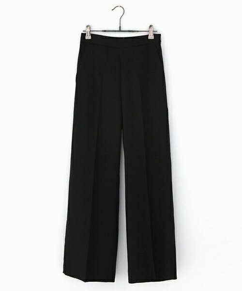 DHOLIC（ディーホリック）の「センタープレスセミワイドパンツ（スラックス・レディース・ベージュ/ネイビー/ブラック・S/M）」の2枚目の写真