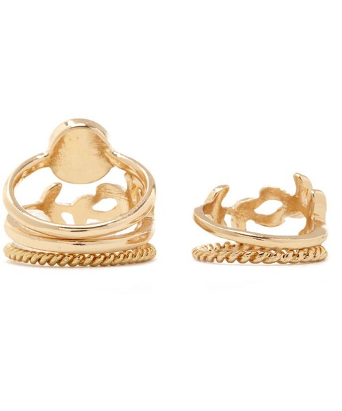 FOREVER 21（フォーエバー トゥエンティーワン）の「FOREVER 21 leaf ring set（リング・レディース・Gold・6/7/8）」の2枚目の写真