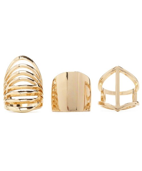 FOREVER 21（フォーエバー トゥエンティーワン）の「FOREVER 21 cutout statement rings（リング・レディース・Gold・6/7/8）」の5枚目の写真