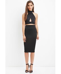 FOREVER 21 | FOREVER 21 ribbed bodycon midi skirt(スカート)