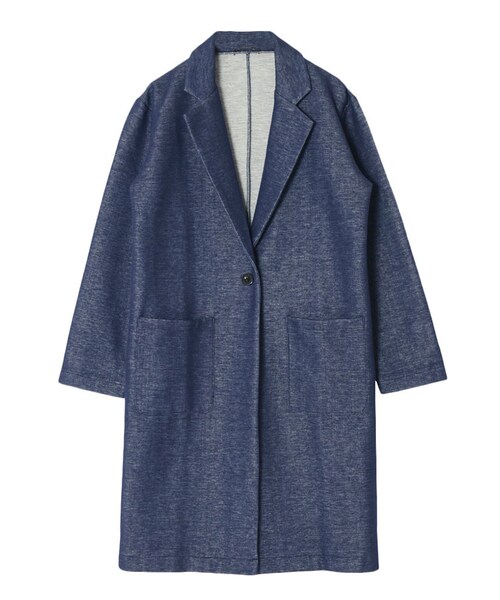 MURUA（ムルーア）の「【CASUAL】Wフェイスカットジャケット（ジャケット/アウター・レディース・グレー/ブルー/ベージュ・F）」の3枚目の写真