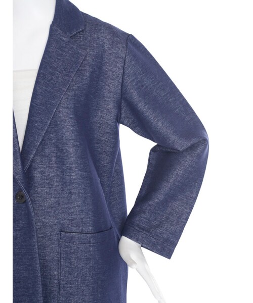 MURUA（ムルーア）の「【CASUAL】Wフェイスカットジャケット（ジャケット/アウター・レディース・グレー/ブルー/ベージュ・F）」の12枚目の写真