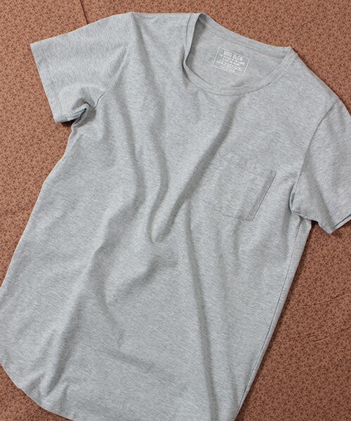 MIND BLOW(マインドブロウ)の「【吉沢亮さん着用 スマート4月号掲載】裾ラウンドTシャツ(Tシャツ/カットソー・メンズ・ホワイト/ブラック/杢グレー・MEDIUM/LARGE)」の5枚目の写真