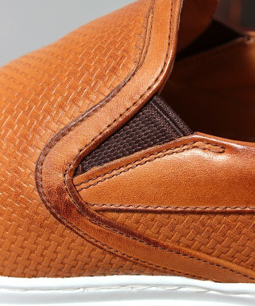 MEN'S BIGI（メンズビギ）の「ZUO(ズオ)別注 レザースリッポン/JAPN