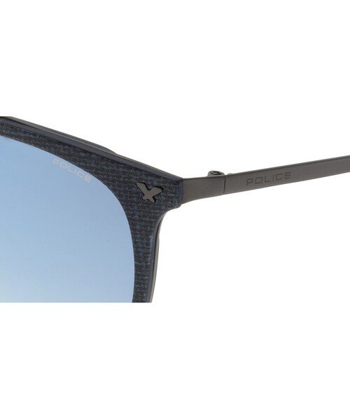 POLICE（ポリス）の「ポリス ブラジル代表 ネイマール選手着用モデル SPL-152I-AG2B-53 ジャパンフィッティング（サングラス・メンズ・ブルー・53□20-140）」の5枚目の写真