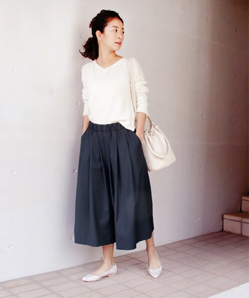 FREAK'S STORE（フリークスストア）の「タックフレアスカーチョ -2016新作-（パンツ・メンズ・グレー/ベージュ/ネイビー・S/M）」の14枚目の写真