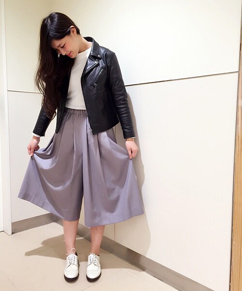 FREAK'S STORE（フリークスストア）の「タックフレアスカーチョ -2016新作-（パンツ・メンズ・グレー/ベージュ/ネイビー・S/M）」の16枚目の写真