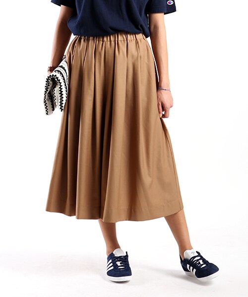 FREAK'S STORE（フリークスストア）の「タックフレアスカーチョ -2016新作-（パンツ・メンズ・グレー/ベージュ/ネイビー・S/M）」の2枚目の写真