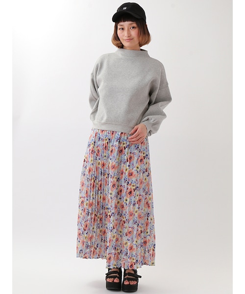 w closet（ダブルクローゼット）の「ニジュウス編みボトルネックニット（トップス・レディース・オフホワイト/グレー/ピンクベージュ/モスカーキ・FREE）」の12枚目の写真