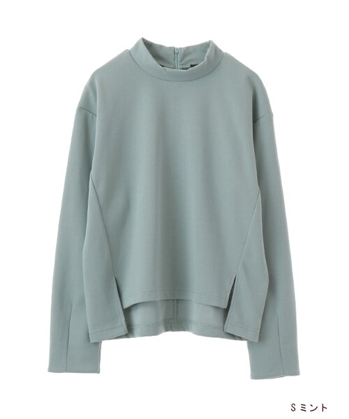 w closet(ダブルクローゼット)の「ハイネックプルオーバー(トップス・レディース・オフホワイト/グレー/Sミント/ネイビー・FREE)」の4枚目の写真