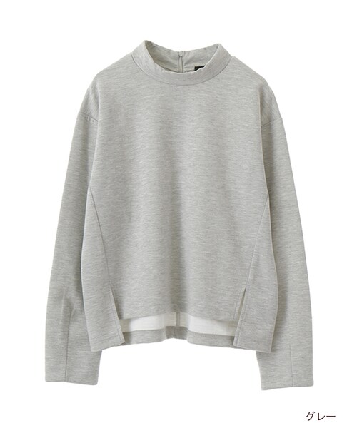 w closet(ダブルクローゼット)の「ハイネックプルオーバー(トップス・レディース・オフホワイト/グレー/Sミント/ネイビー・FREE)」の2枚目の写真