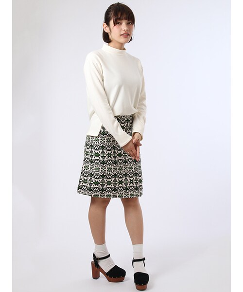 w closet(ダブルクローゼット)の「ハイネックプルオーバー(トップス・レディース・オフホワイト/グレー/Sミント/ネイビー・FREE)」の12枚目の写真