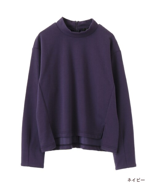 w closet(ダブルクローゼット)の「ハイネックプルオーバー(トップス・レディース・オフホワイト/グレー/Sミント/ネイビー・FREE)」の3枚目の写真