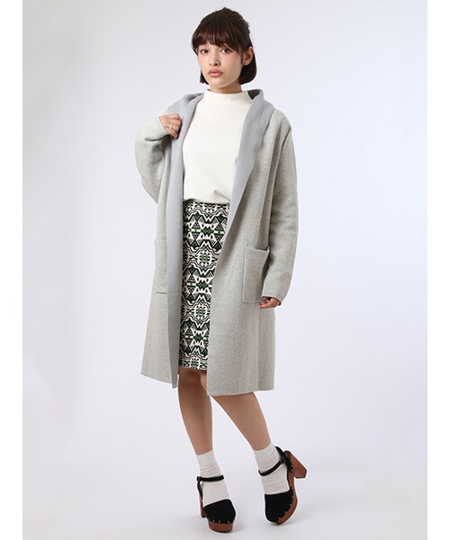 w closet(ダブルクローゼット)の「ハイネックプルオーバー(トップス・レディース・オフホワイト/グレー/Sミント/ネイビー・FREE)」の13枚目の写真