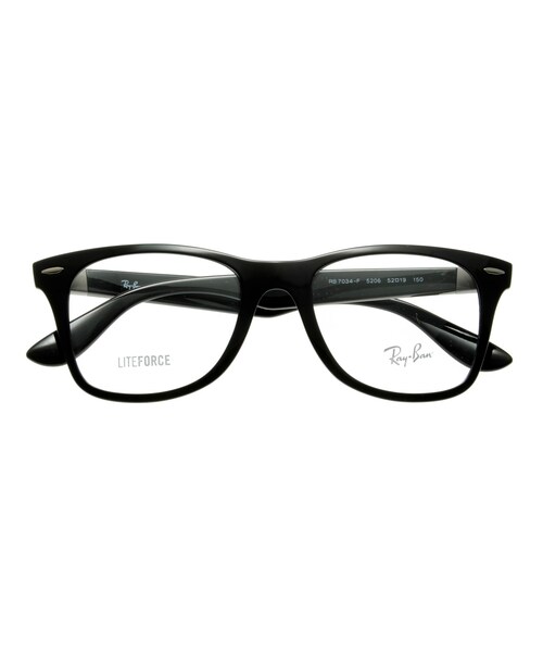 Ray-Ban（レイバン）の「レイバン LITEFORCE RX7034F-5206-52（メガネ・黒・52□19-150）」の4枚目の写真