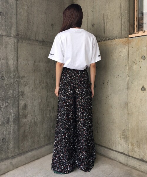 G.V.G.V.(ジーヴィージーヴィー)の「LIBERTY PRINT WIDE TROUSERS(パンツ・レディース・BLACK/RED・34/36)」の10枚目の写真