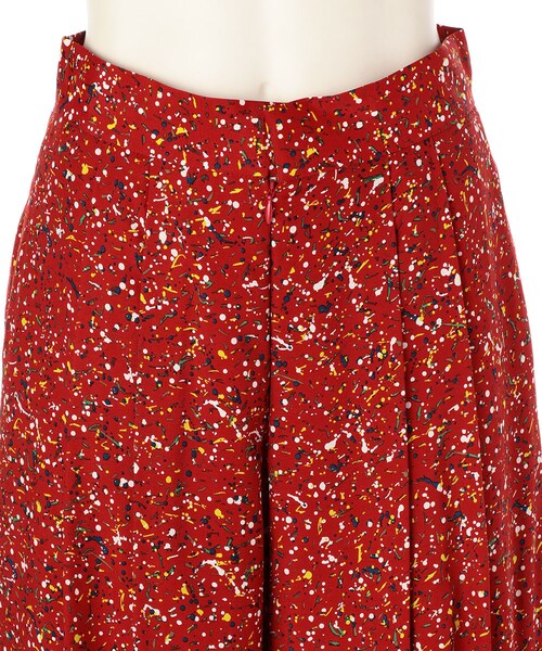 G.V.G.V.(ジーヴィージーヴィー)の「LIBERTY PRINT WIDE TROUSERS(パンツ・レディース・BLACK/RED・34/36)」の6枚目の写真