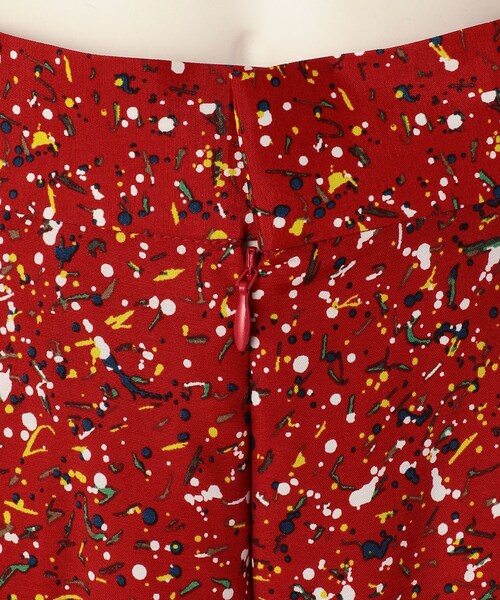 G.V.G.V.(ジーヴィージーヴィー)の「LIBERTY PRINT WIDE TROUSERS(パンツ・レディース・BLACK/RED・34/36)」の5枚目の写真