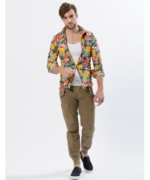 wjk（ダヴルジェイケイ）の「Hook Botanical（トップス・メンズ・yellow/red/blue/black・S/M/L/XL）」の11枚目の写真